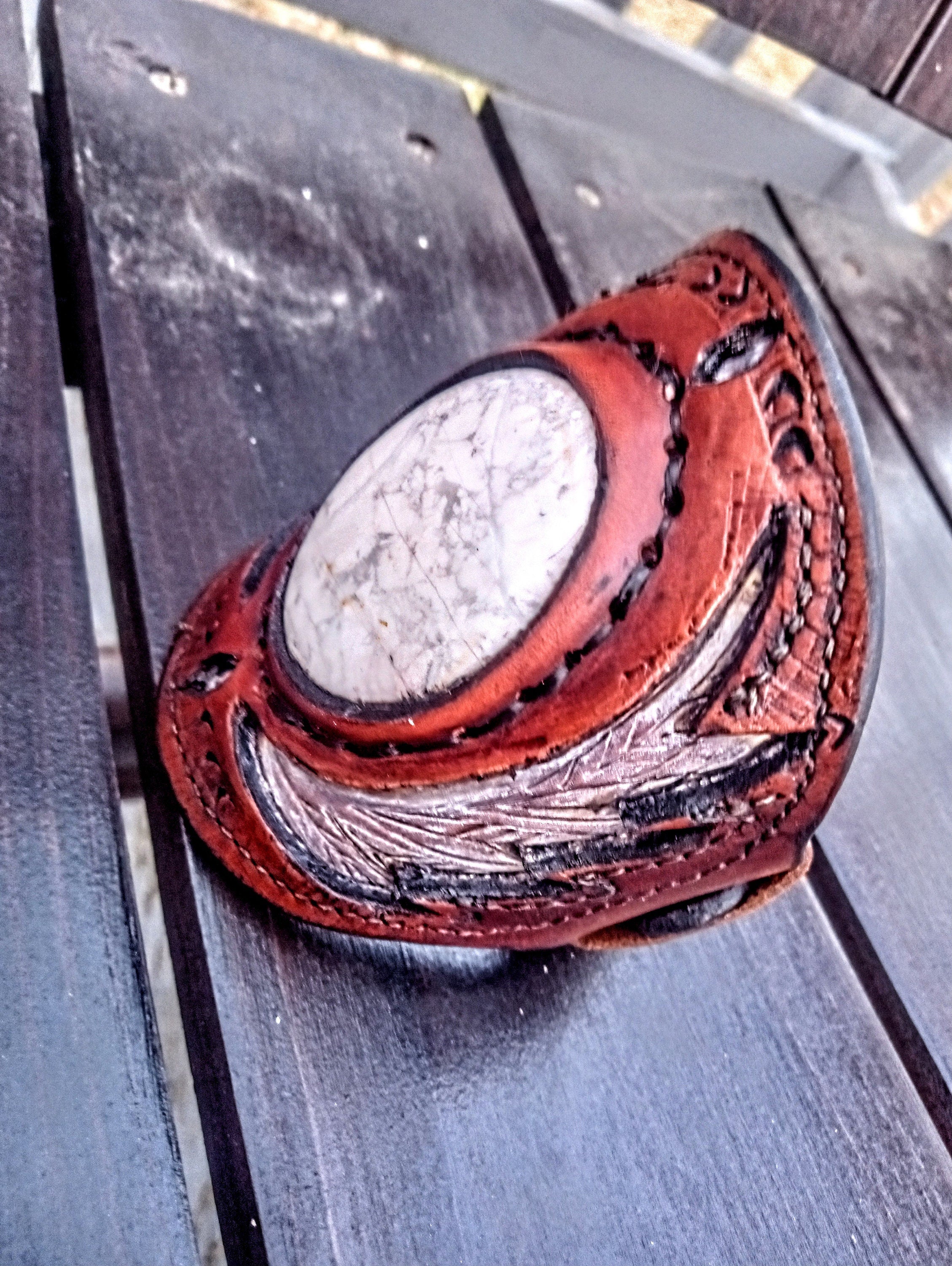 Stone Cuff Bracelet
