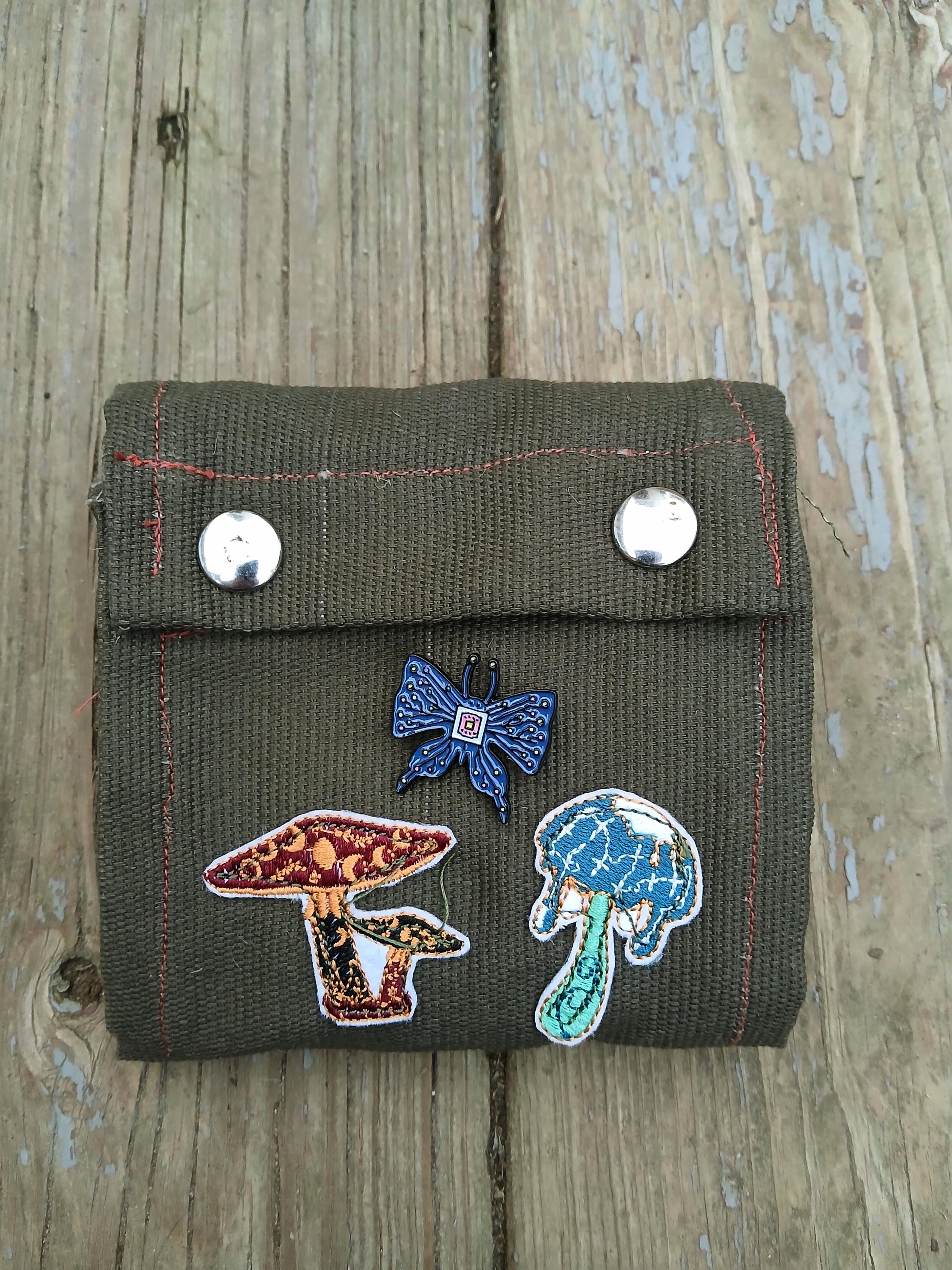Handmade Foraging Pouch: Mushroom, Bug Patches, Burlap Sack – Mushroom Hunting Bag
