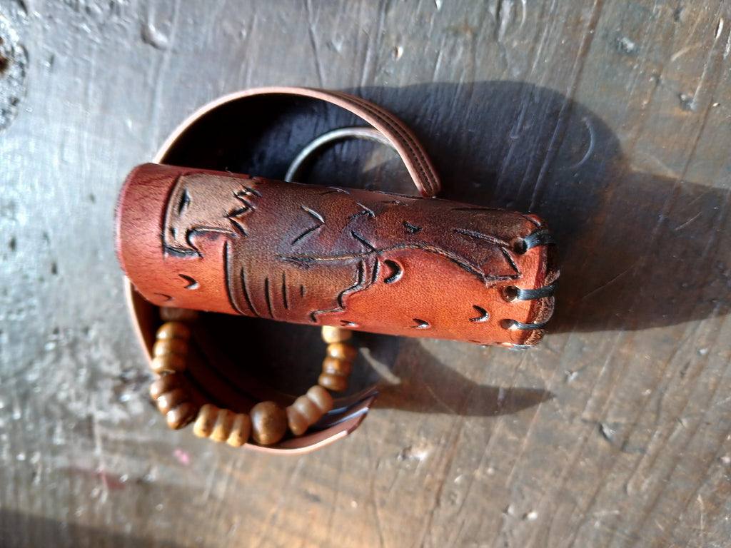 Tooled Leather Lighter skin.