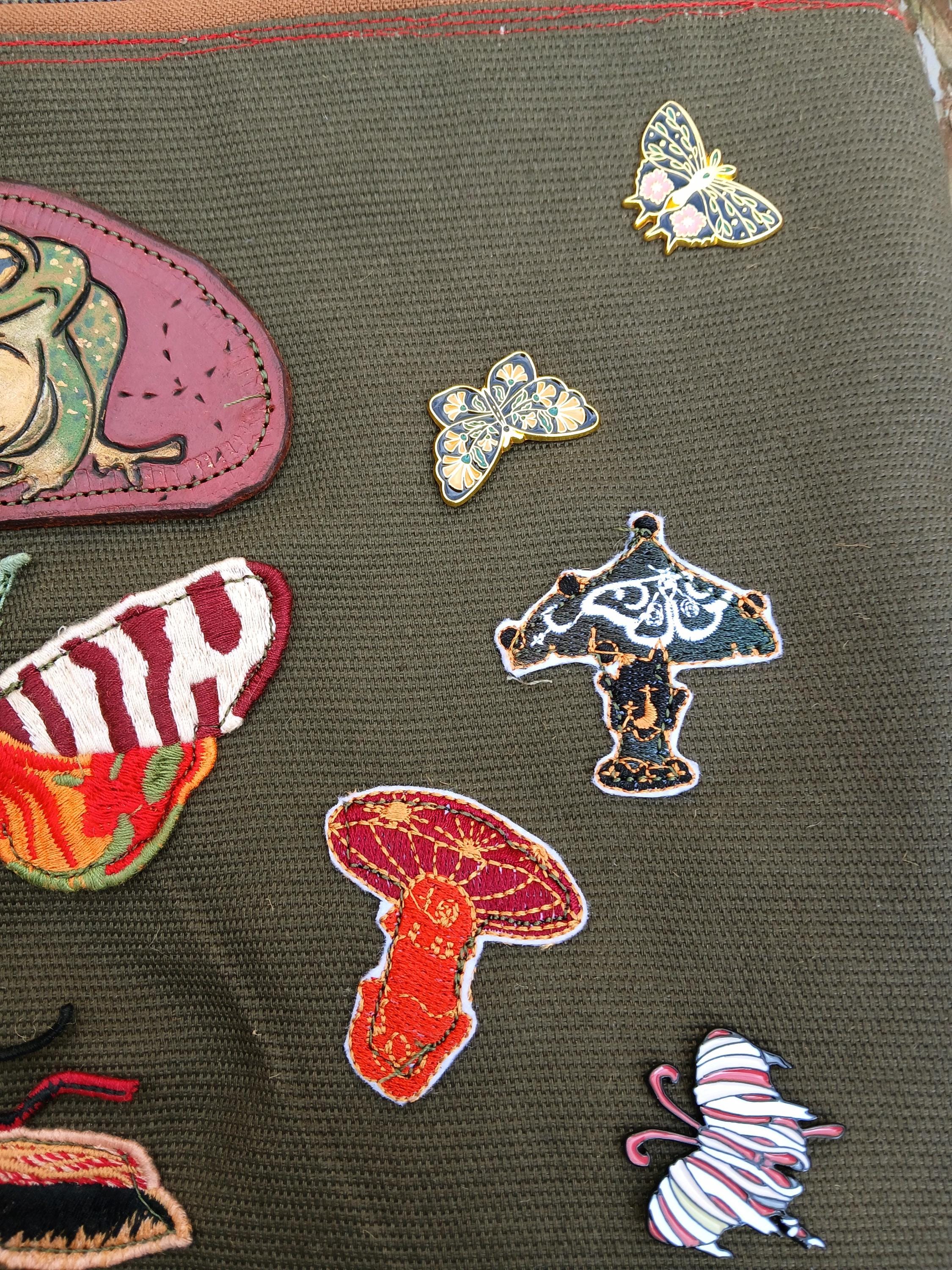 Whimsical Patches Zip Pouch