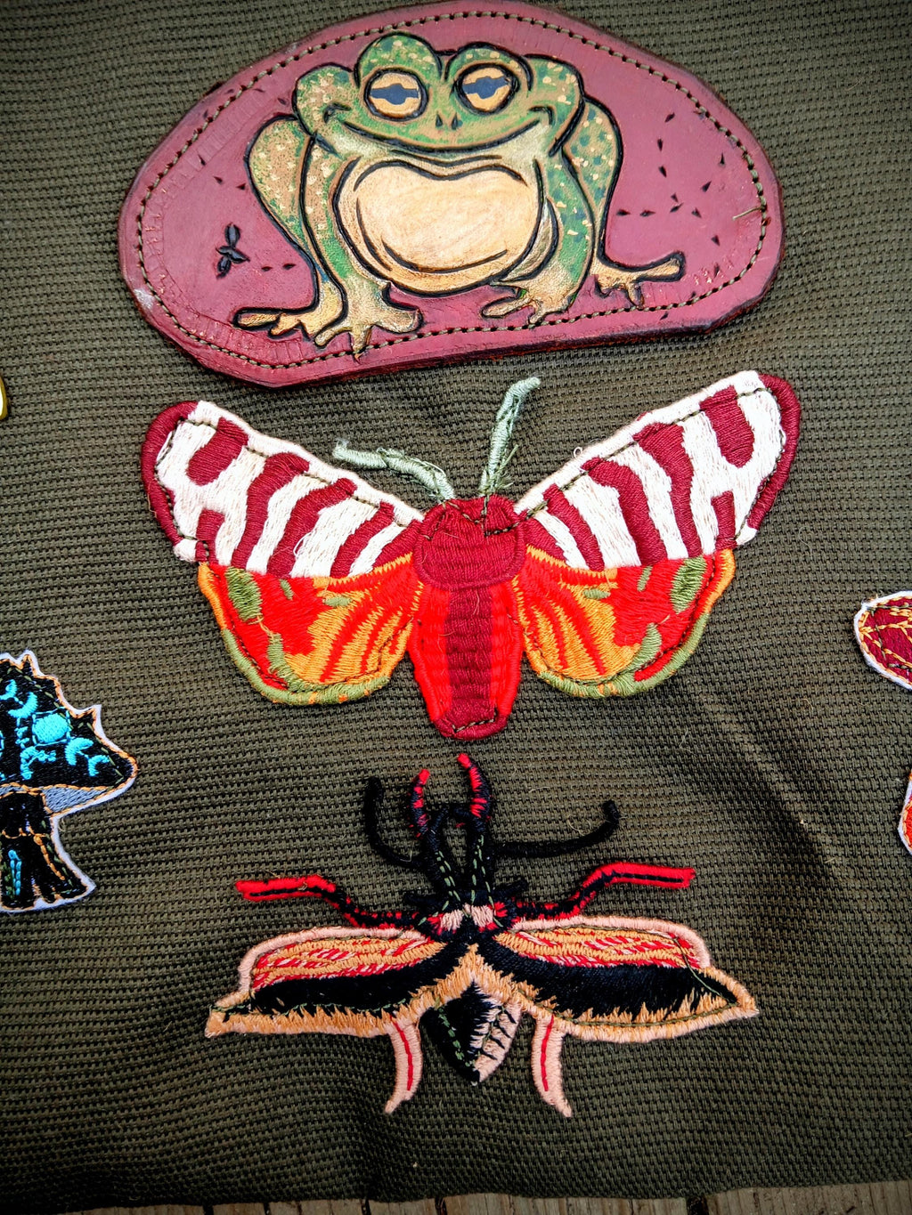 Whimsical Patches Zip Pouch