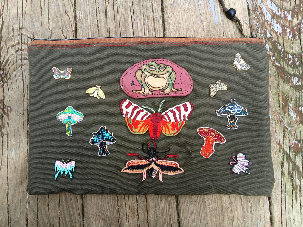 Whimsical Patches Zip Pouch